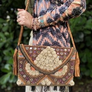 Brand new Indian boho chic clutch